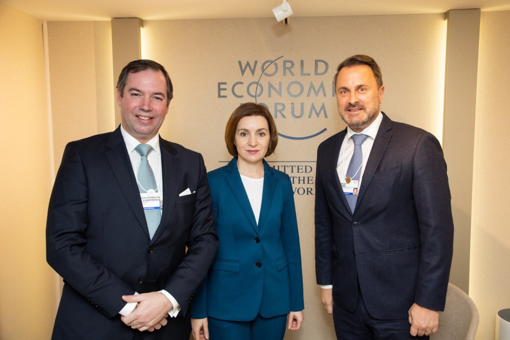 Maia Sandu și-a început vizita la Forumul Economic Mondial din Davos